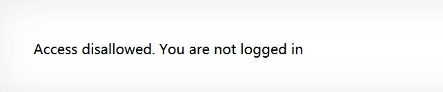 You are not logged in